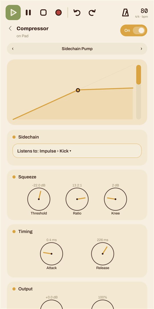 Compressor with sidechain